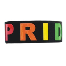 Load image into Gallery viewer, Unisex LGBT Rainbow LGBT Pride Silicone Rubber Bracelet
