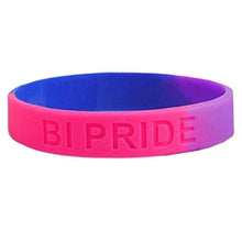 Cargar imagen en el visor de la galería, Unisex LGBT Rainbow LGBT Pride Silicone Rubber Bracelet
