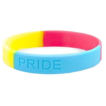 Load image into Gallery viewer, Unisex LGBT Rainbow LGBT Pride Silicone Rubber Bracelet
