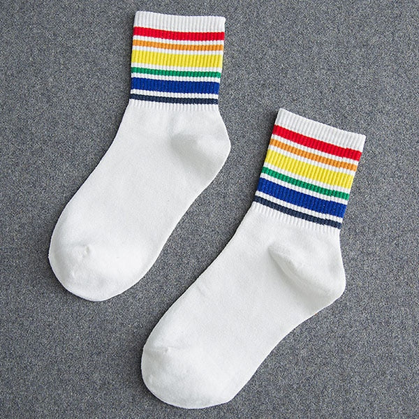 LGBT Rainbow Striped Socks