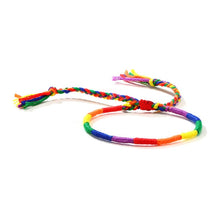 Load image into Gallery viewer, LGBT Gay Pride Braided Handmade Rainbow Bracelet
