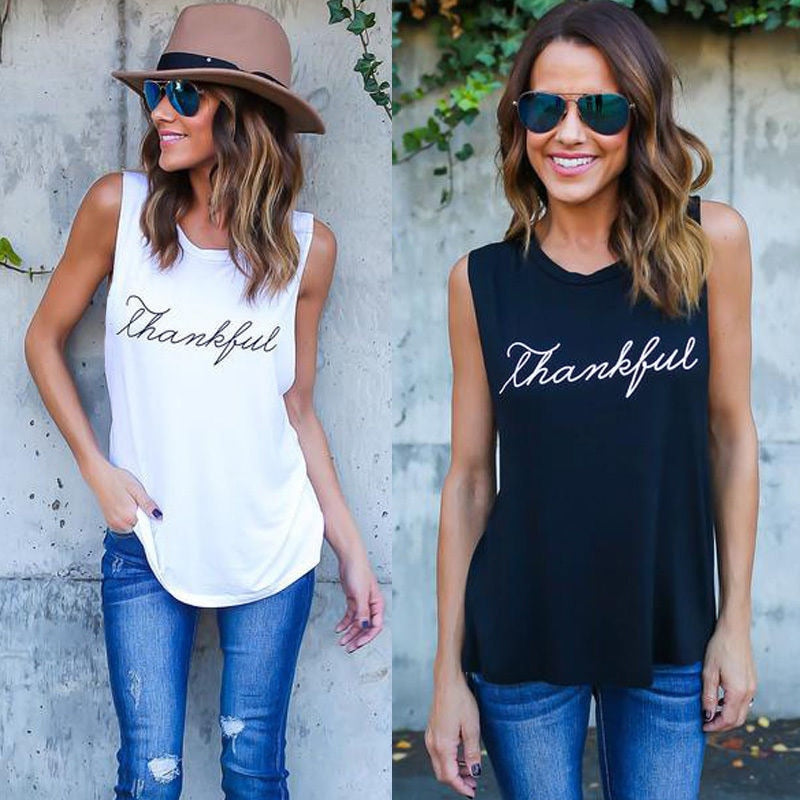 Hot Sale | Thankful Summer Tank Top T-shirt