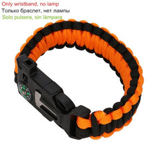 Load image into Gallery viewer, Outdoor Survival Paracord Emergency Tool Bracelet
