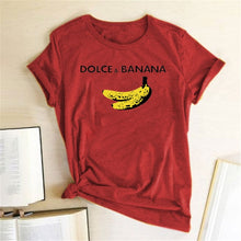 Cargar imagen en el visor de la galería, Dolce &amp; Banana Short Sleeve Graphic T shirt
