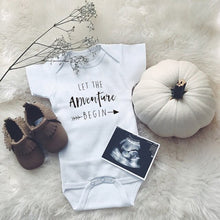 Load image into Gallery viewer, Newborn Baby Boy/Girl Clothes Short Sleeve Onesie - Let The Adventure Begin
